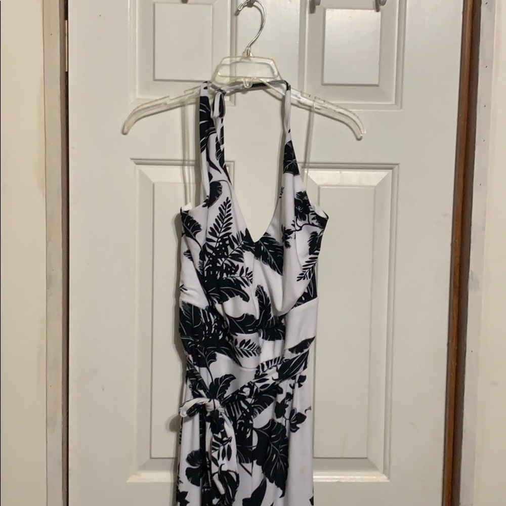 Black and white jumpsuit